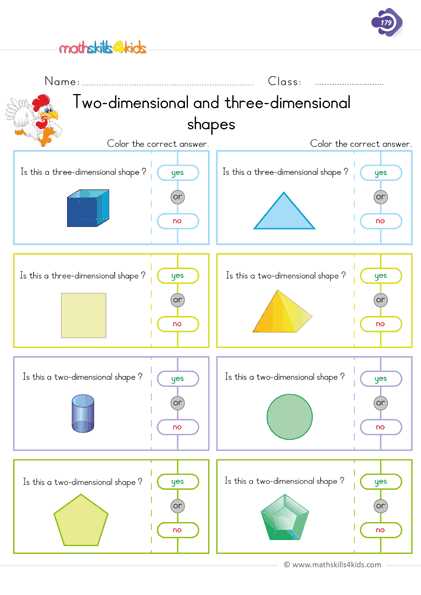 3d dimensional shapes worksheets