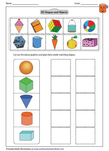 3d math worksheets