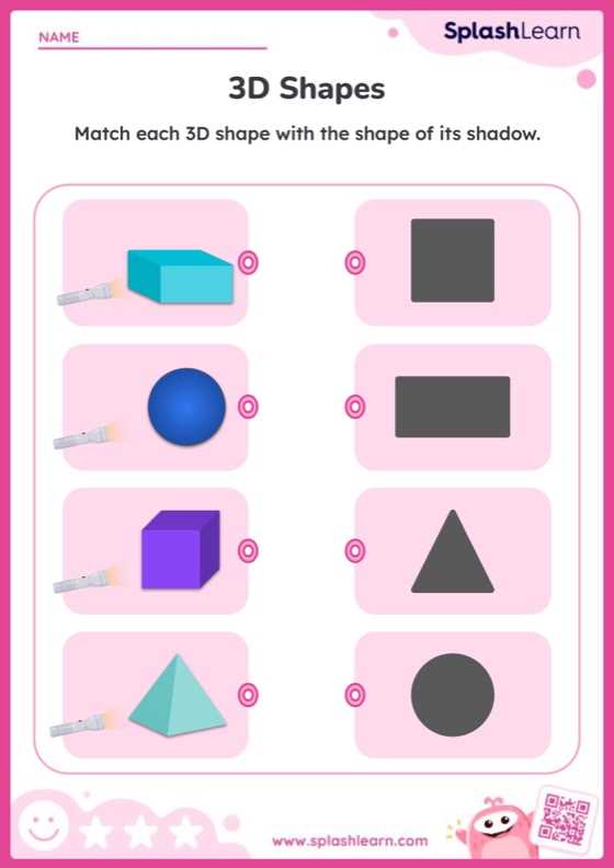 3d shape worksheets