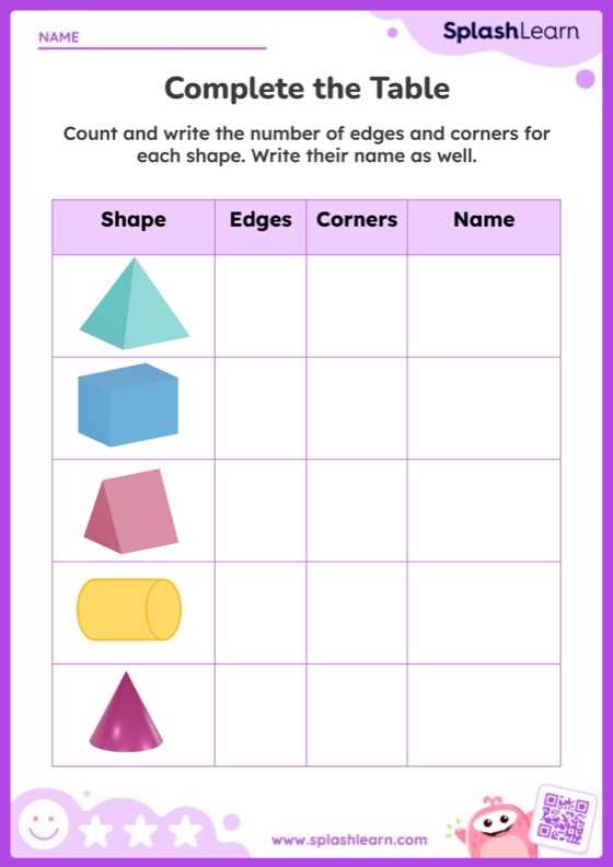 3d shapes ks2 worksheets