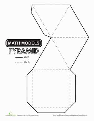 3d shapes prism and pyramid worksheet