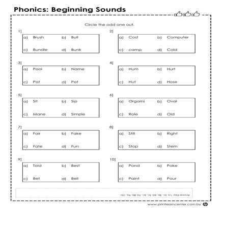 3rd class worksheet english