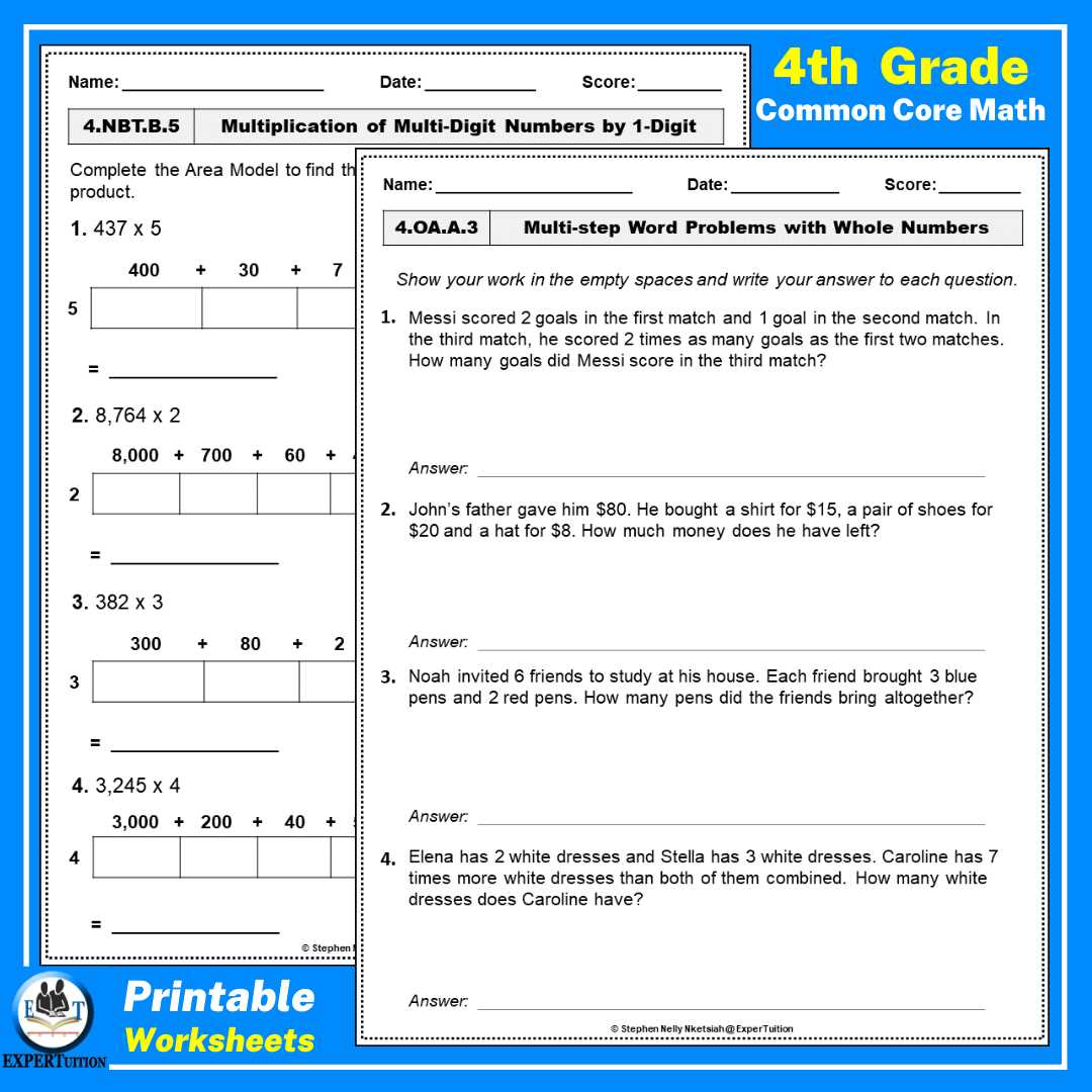 4 md c 7 worksheets