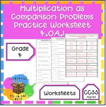 4 oa 1 worksheets