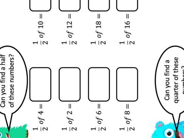 1/2 and 1/4 worksheets for grade 1