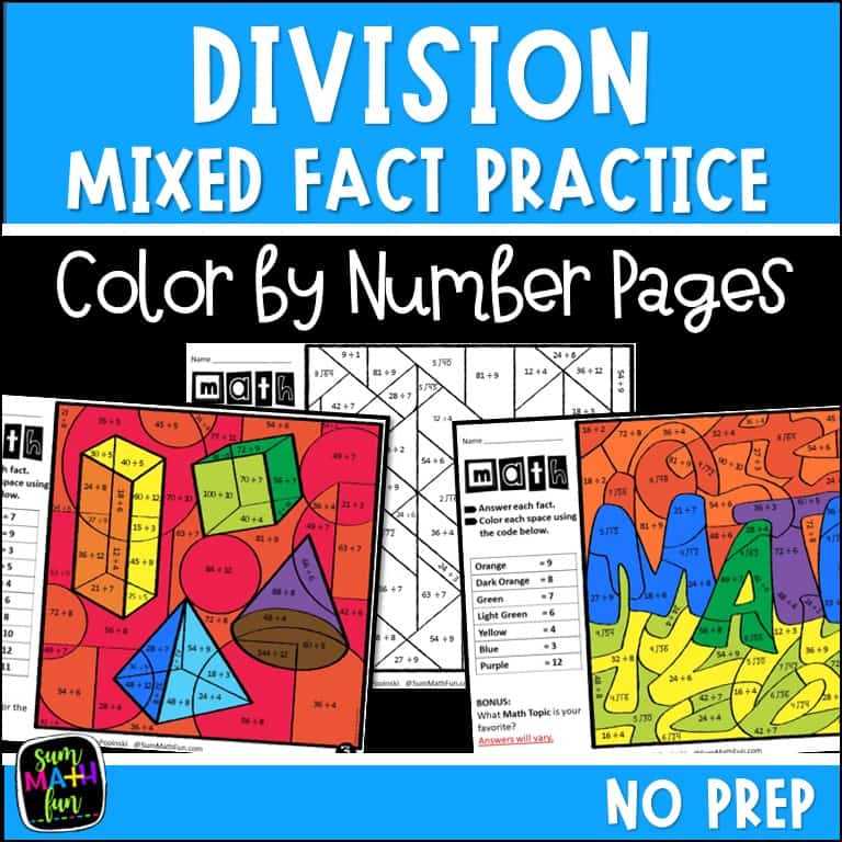 4th grade division worksheets