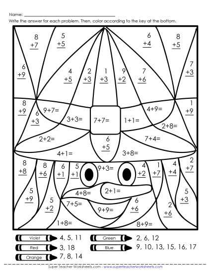 4th grade math halloween worksheets