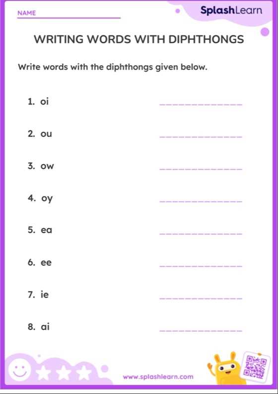 4th grade phonics worksheets