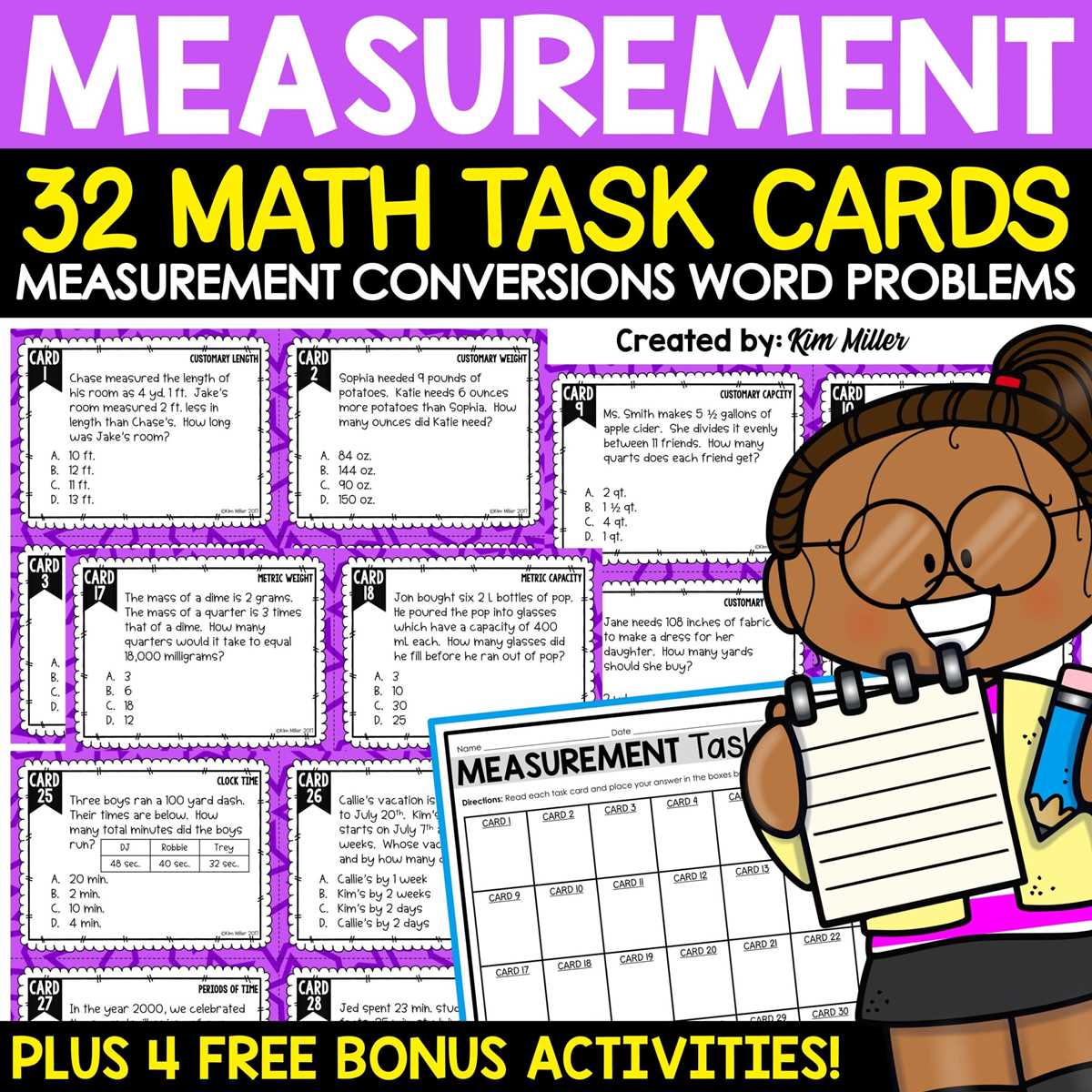 5th grade conversions worksheet