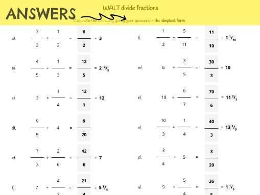 5th grade dividing fractions worksheet 5th grade dividing fractions worksheet