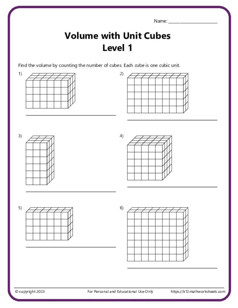 5th grade math practice worksheets