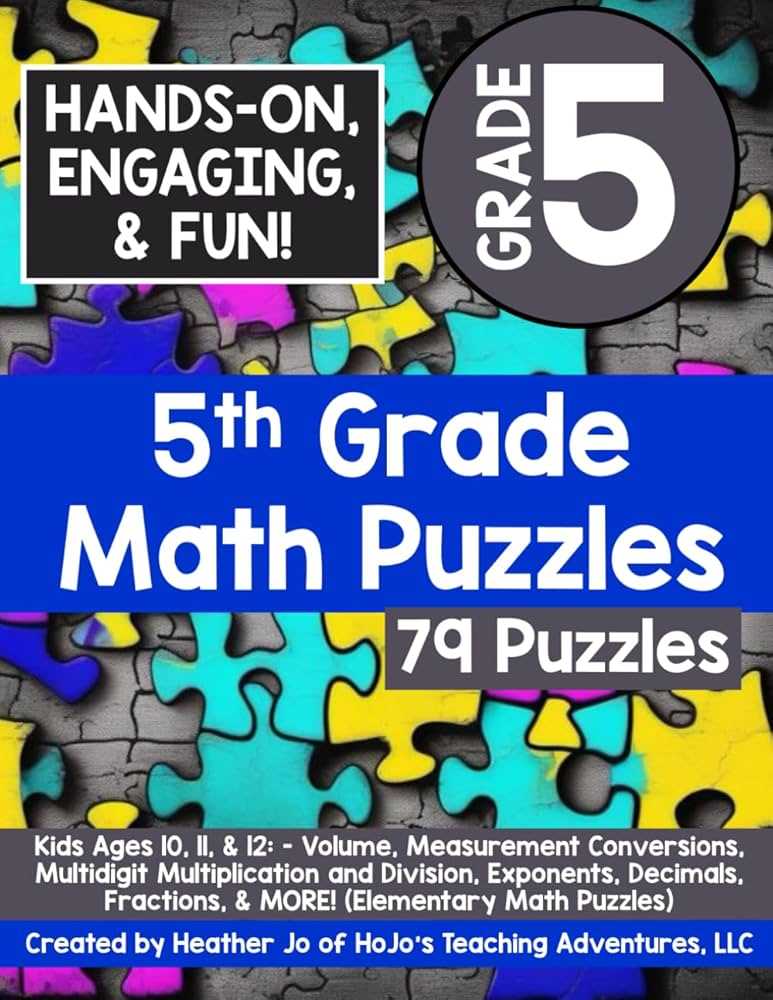 5th grade math puzzle worksheets