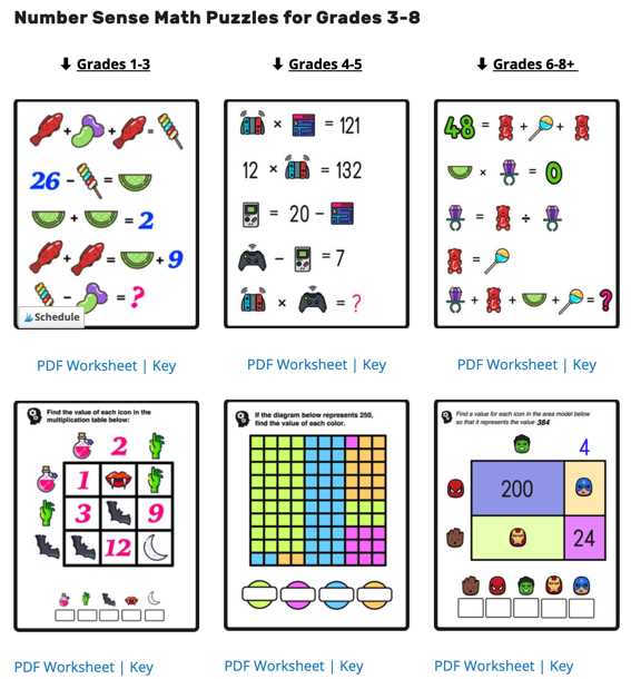 5th grade math puzzle worksheets