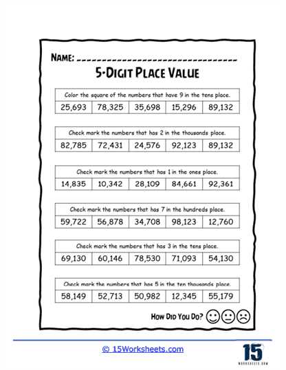 5th grade number sense worksheets 5th grade number sense worksheets