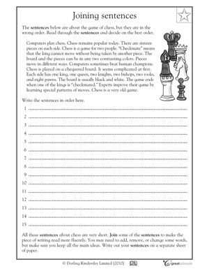 5th grade reading and writing worksheets