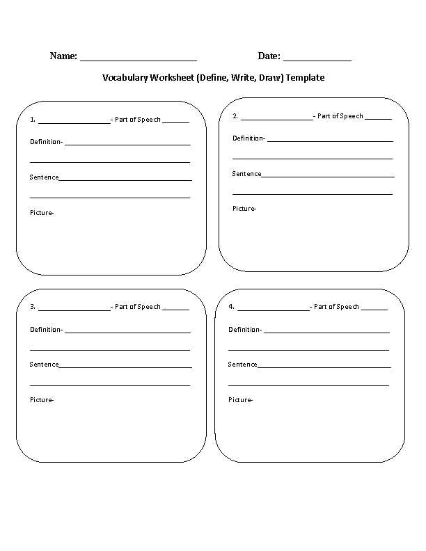 5th grade vocabulary worksheet