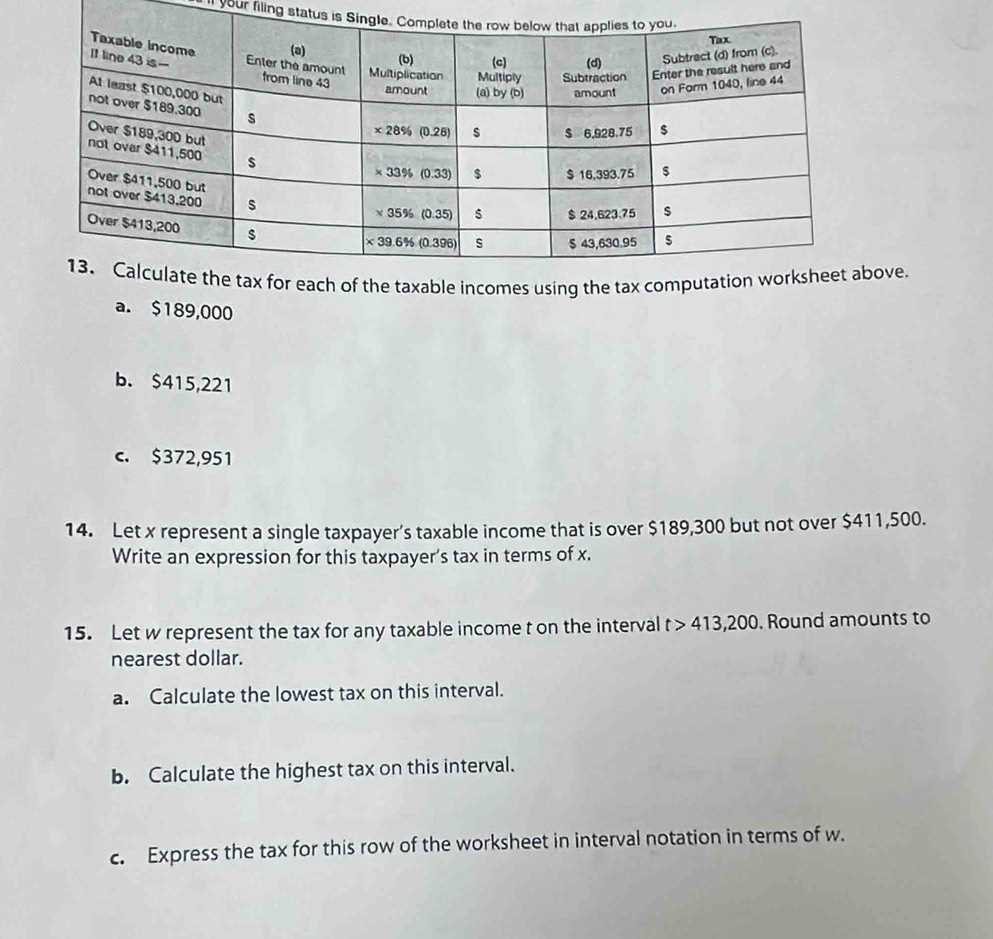 6 1 tax tables worksheets and schedules