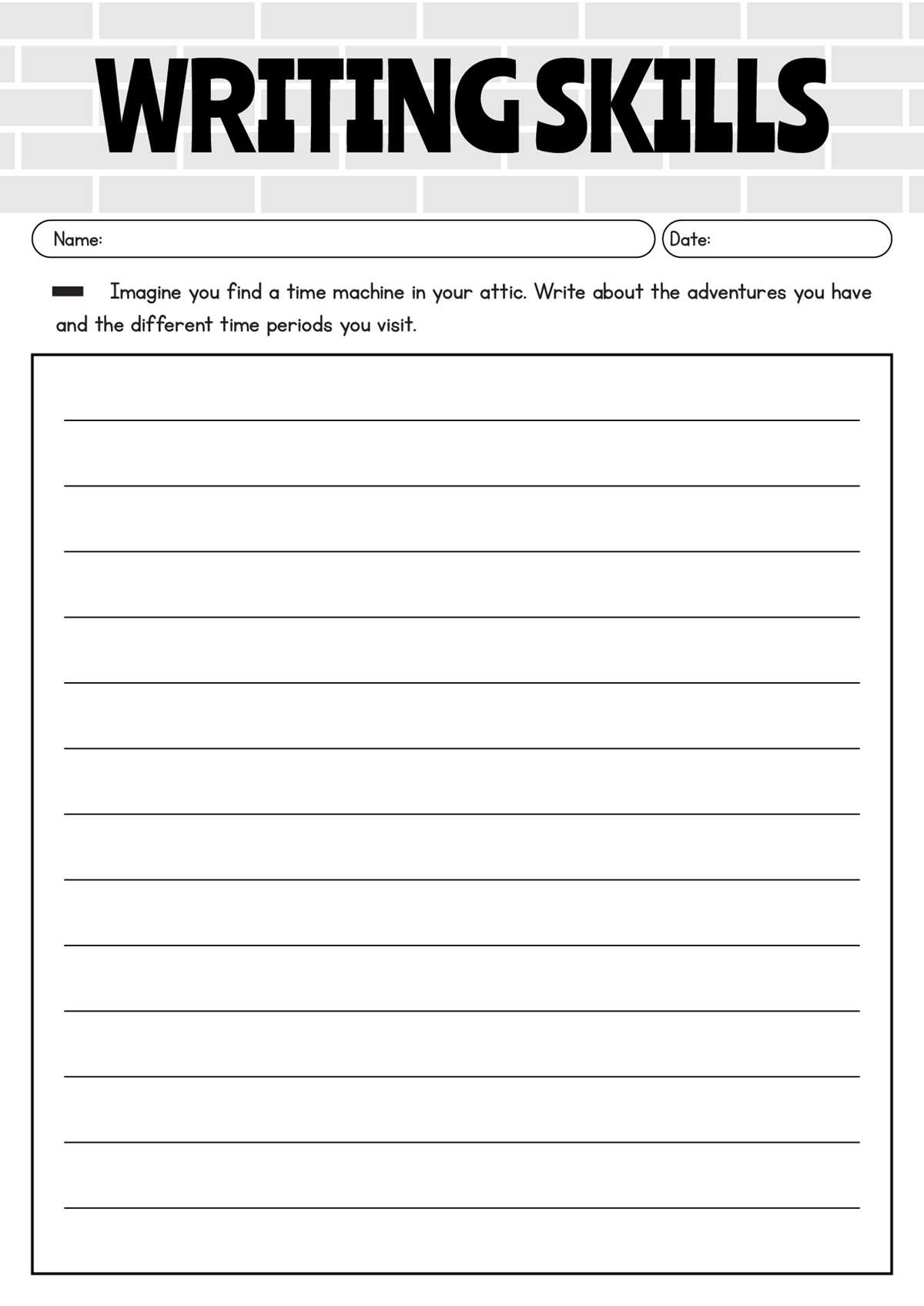 6th grade writing worksheets