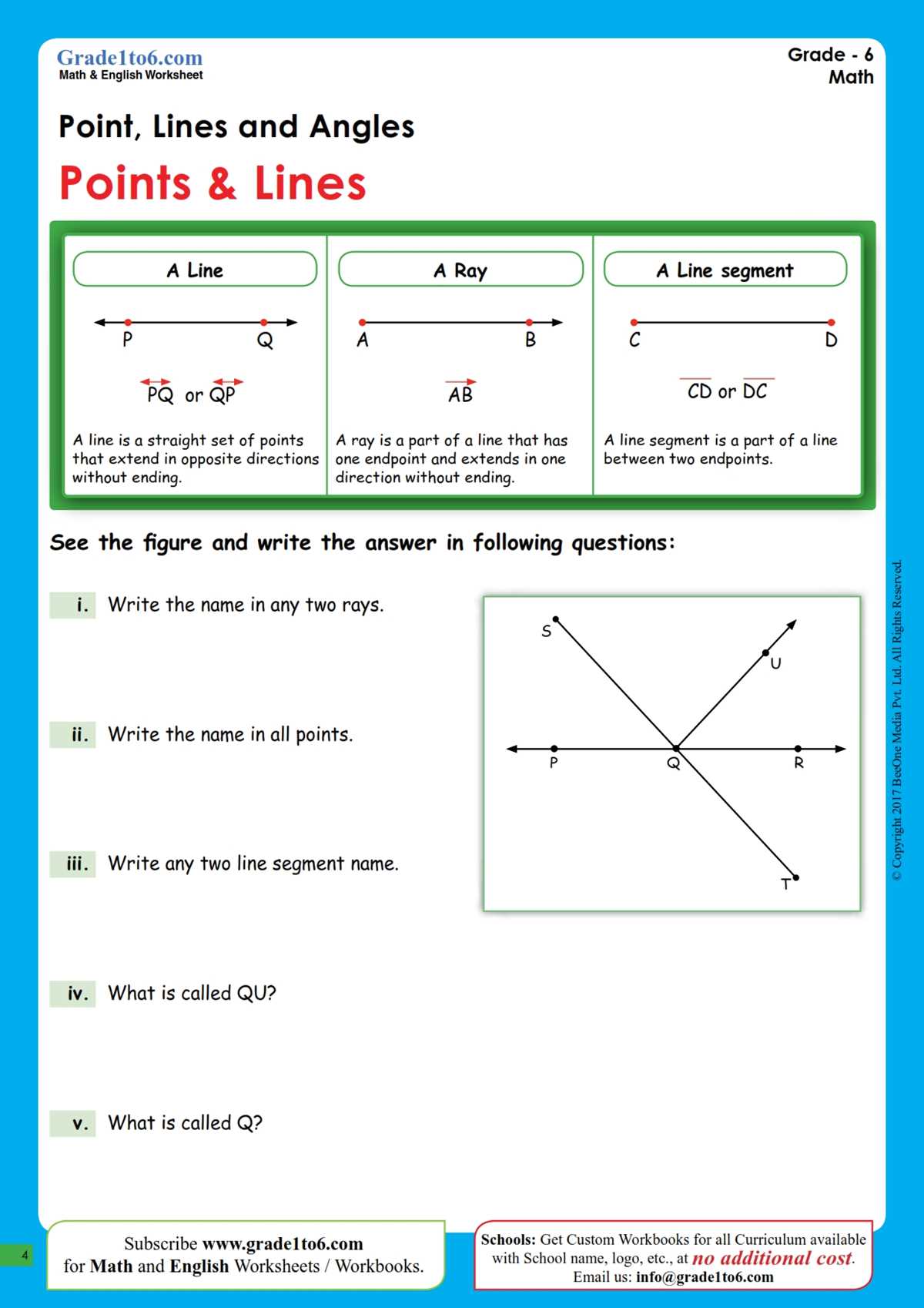 6th grade geometry worksheets