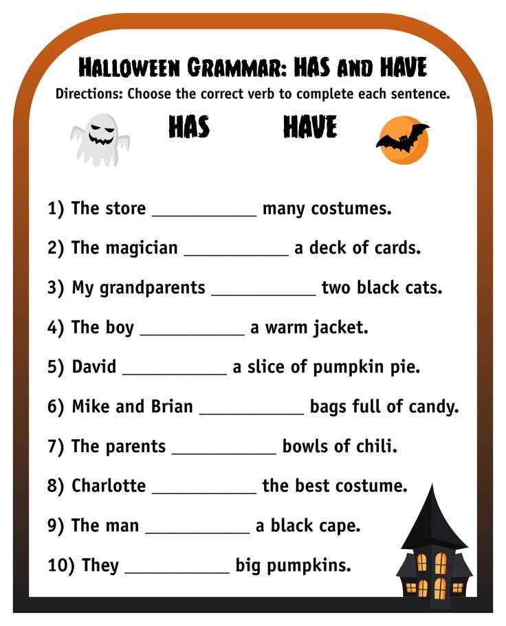 6th grade halloween worksheets