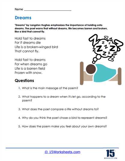 6th grade poetry worksheets