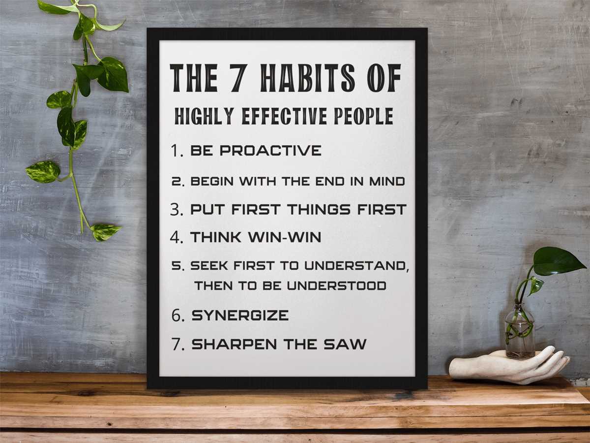 7 habits of highly effective people worksheets