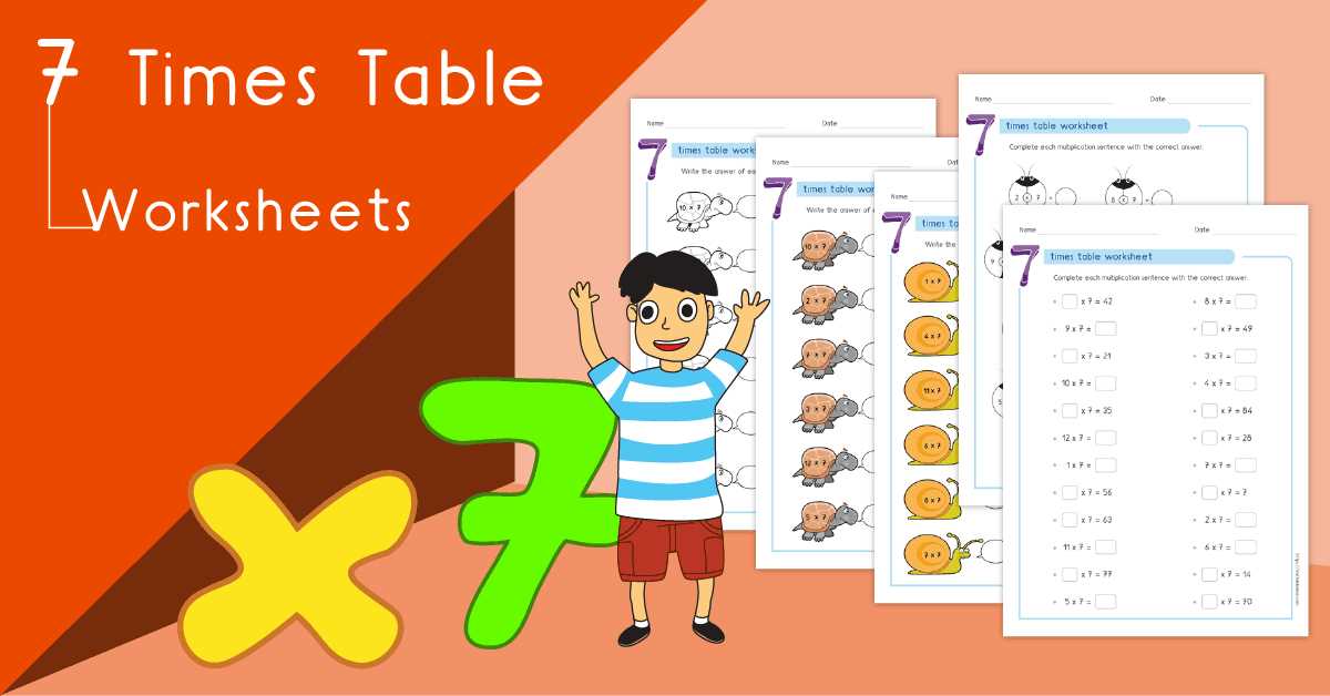 7s multiplication worksheets