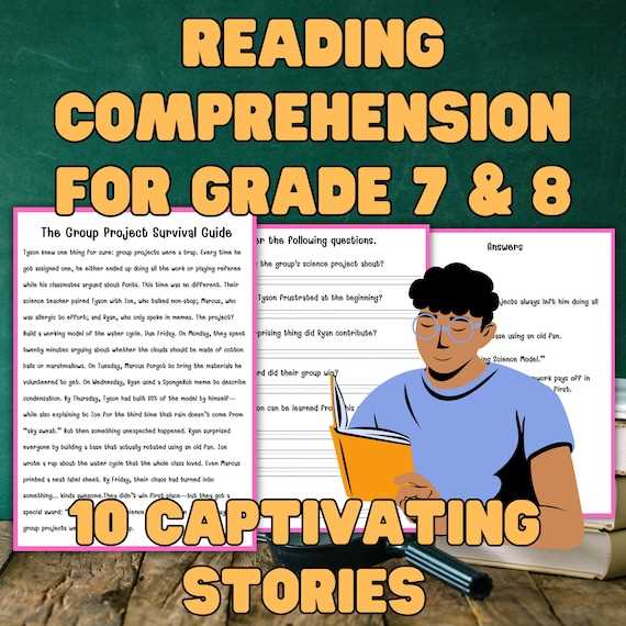 7th grade english comprehension worksheets