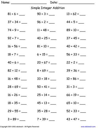 7th grade free printable worksheets