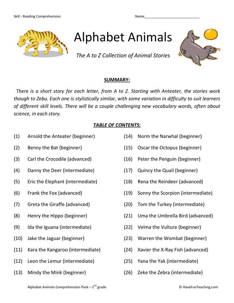 7th grade reading worksheets