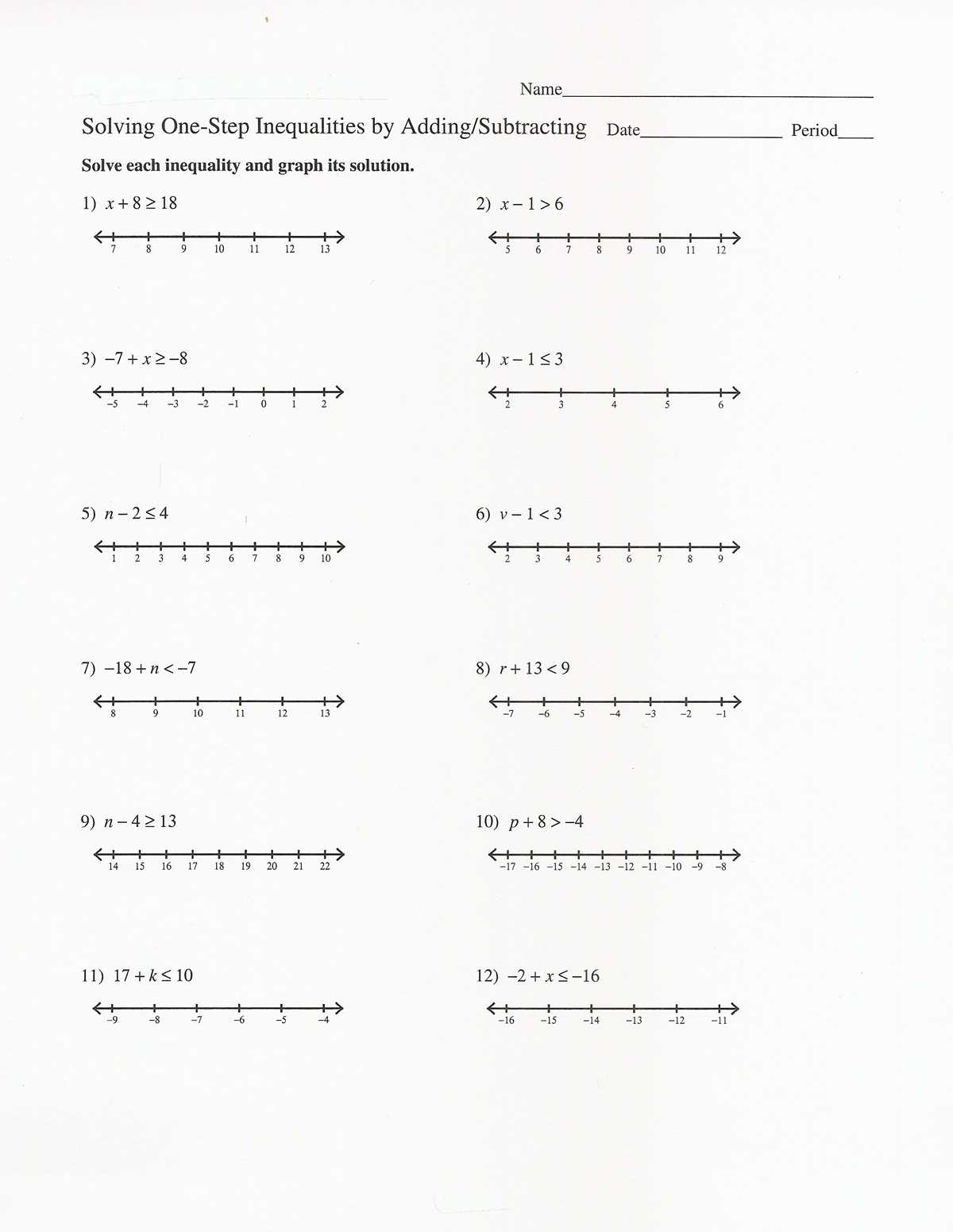 8th grade honors math worksheets