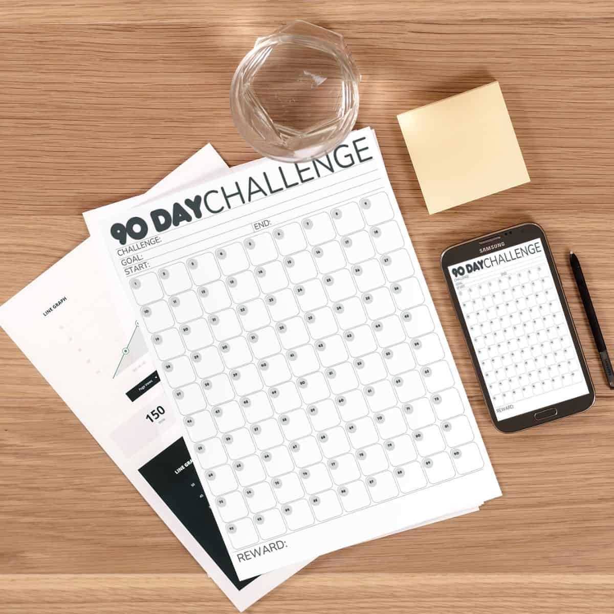 90 day year worksheet