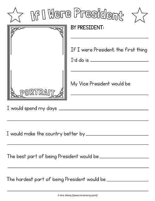 a day in the life of the president worksheet