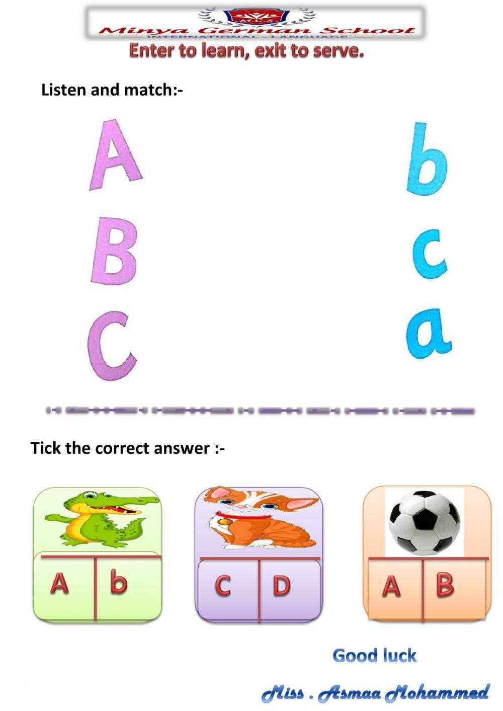ab phonics worksheets