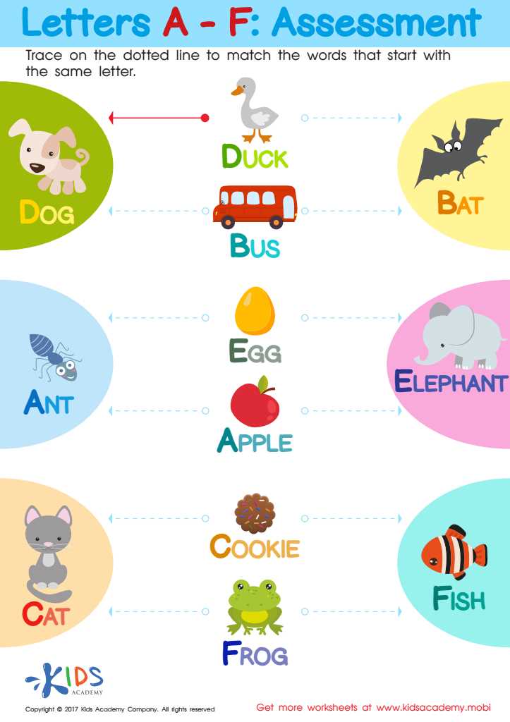 abc learning worksheets