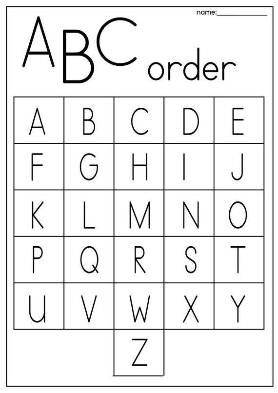 abc printing worksheets
