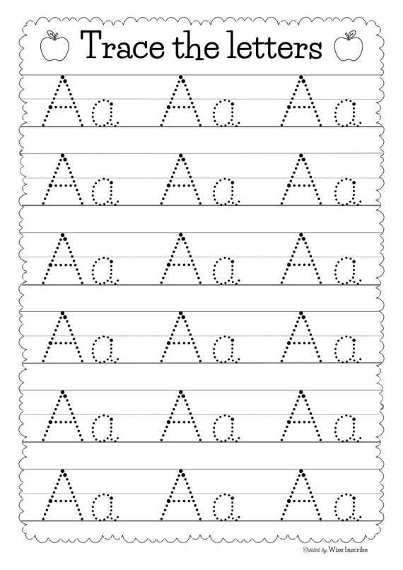 abc worksheet kindergarten