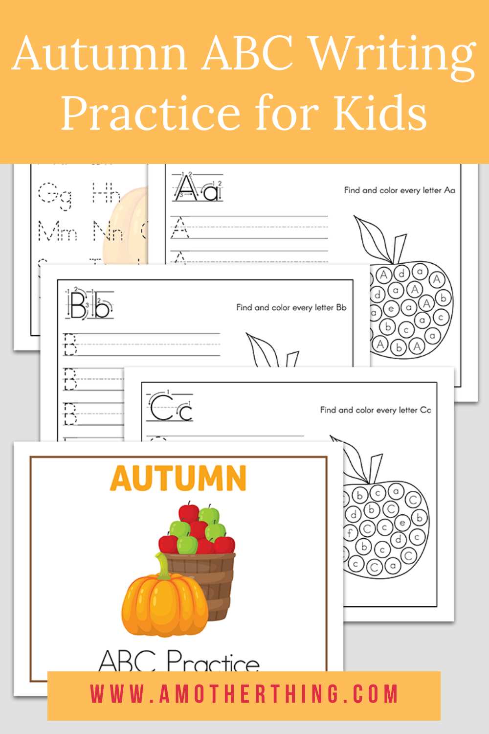 abc writing practice worksheets