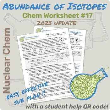 abundance of isotopes worksheet