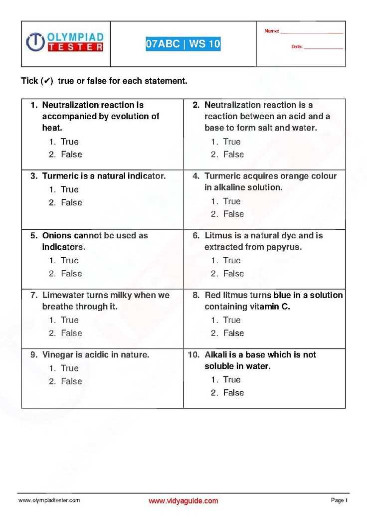 acids bases and salts worksheet acids bases and salts worksheet