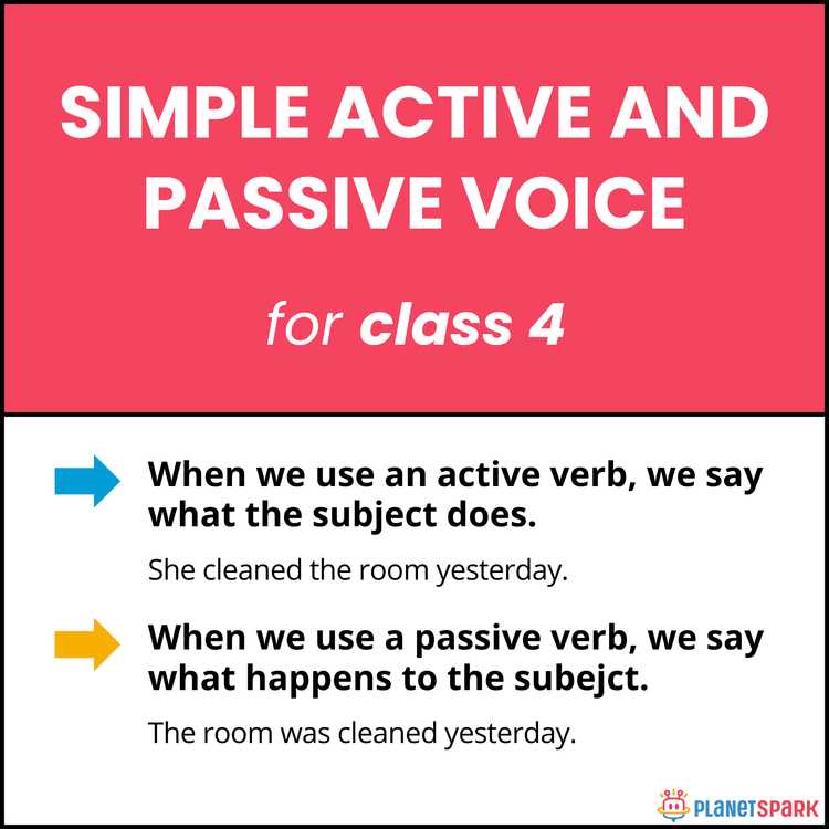 active to passive worksheet