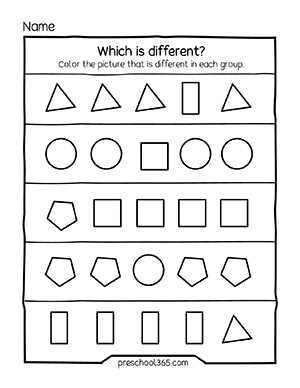 activity worksheets for 4 year olds