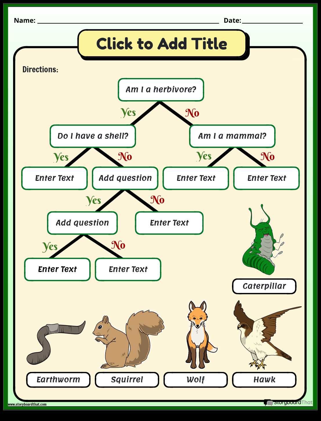 adaptation and variation worksheet