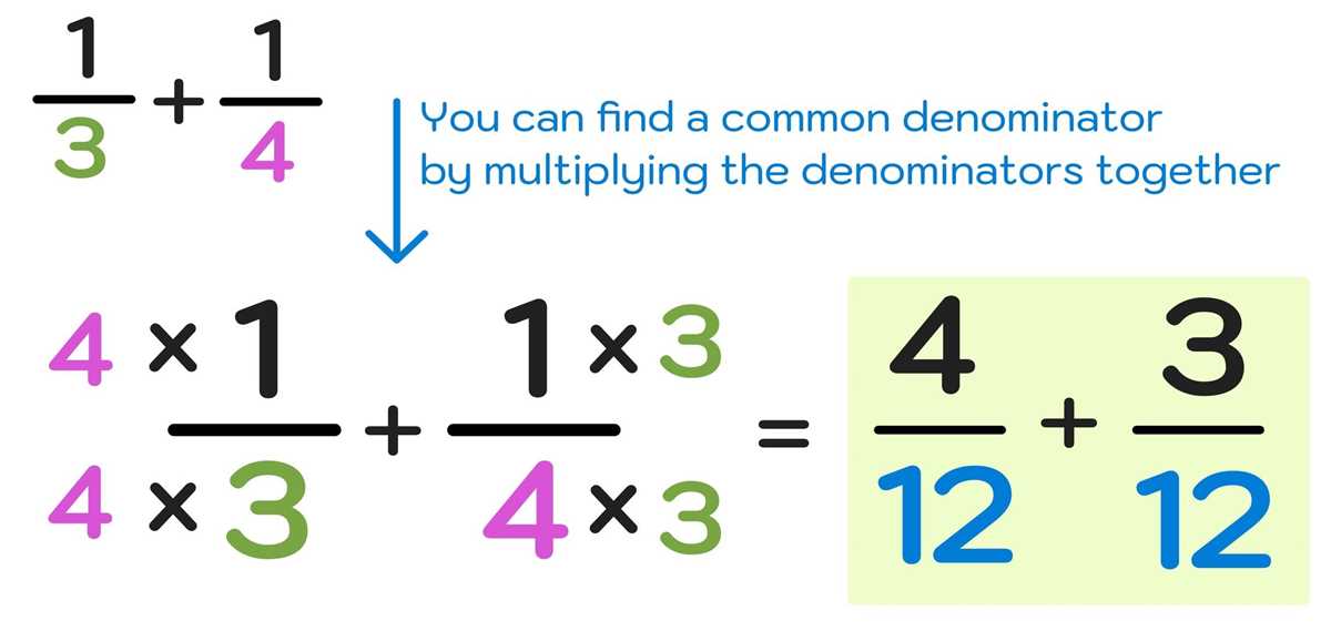 add and subtract fraction worksheets