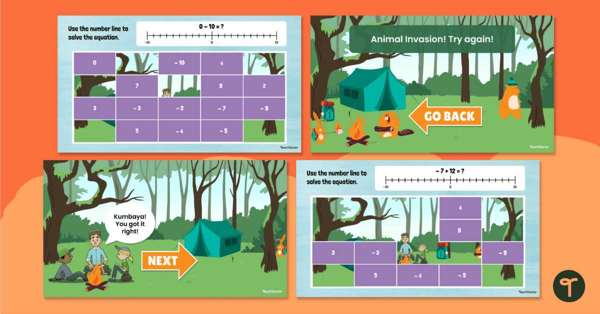 adding and subtracting integers on a number line worksheet