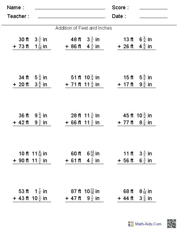 adding math worksheet
