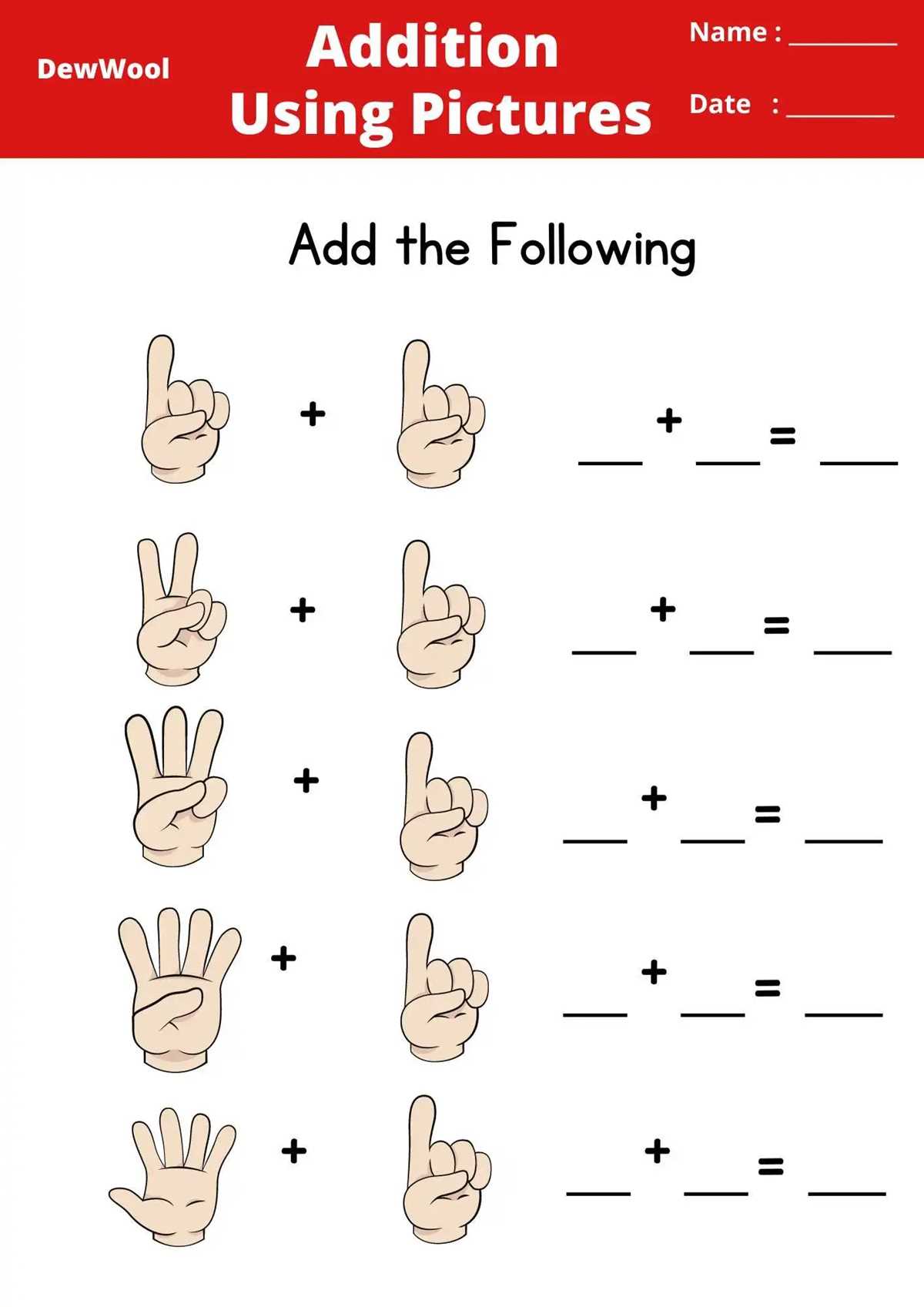 adding with pictures worksheets
