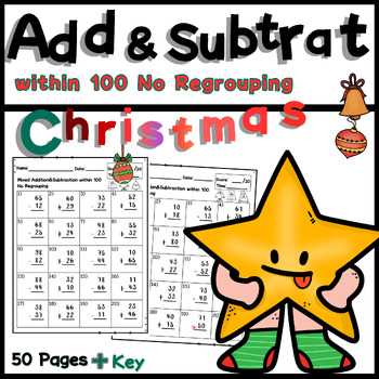 addition and subtraction with no regrouping worksheets