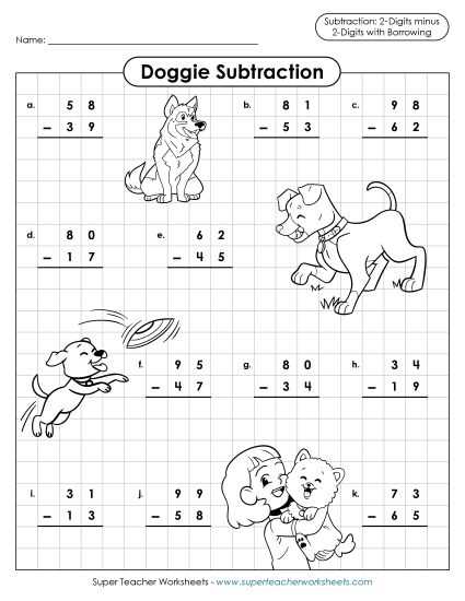 addition and subtraction worksheet for class 2