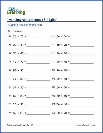 addition single digit worksheets